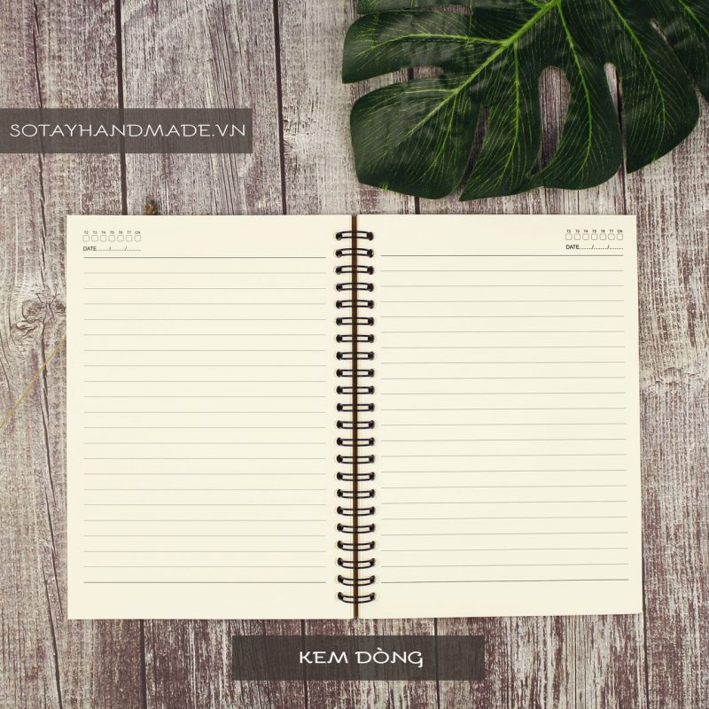 KEM DÒNG-So tay gay lo xo-bia cung-kho A5-Thiet ke va san xuat doc quyen-SOTAYHANDMADE.VN