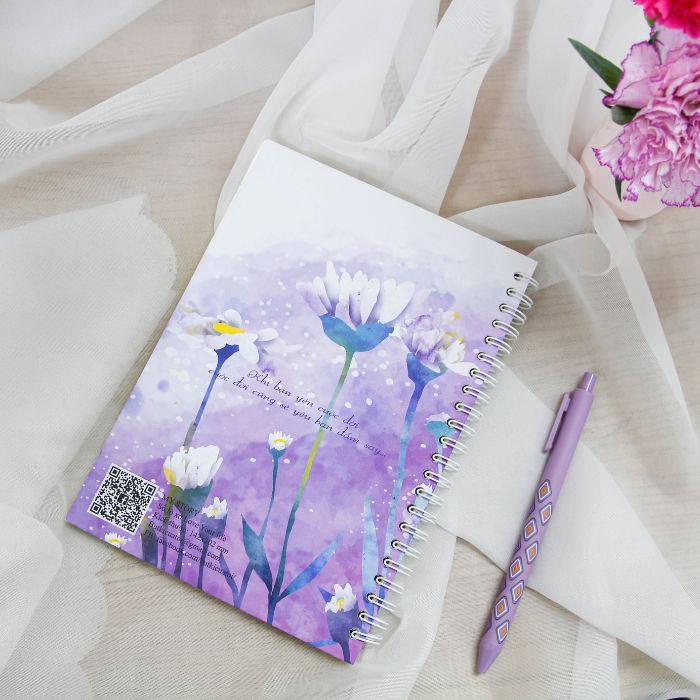 In sổ tay lò xo A5 ruột 100 trang